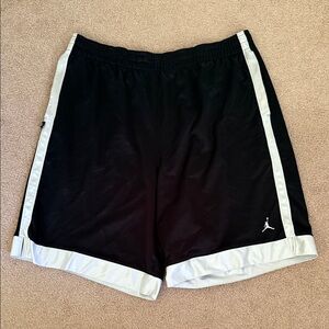 Jordan Men's Athletic Shorts in Black and White
